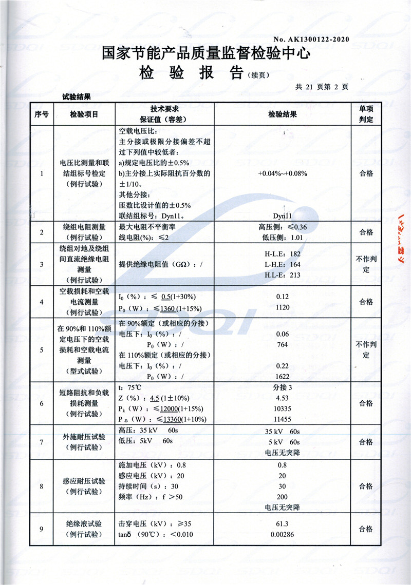 高低压试验报告-S11-1250惠来惠来惠来油浸式变压器-2.jpg